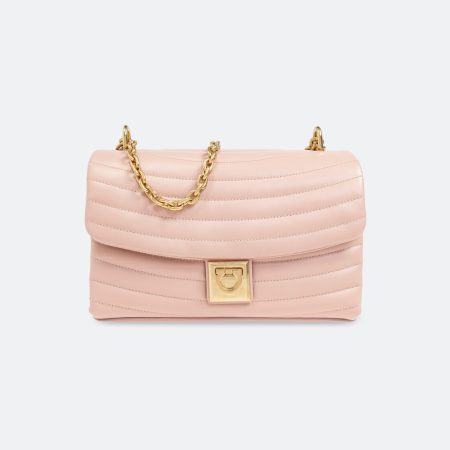 Ferragamo Quilted Chain-Linked Shoulder Bag