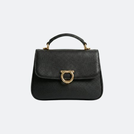 Ferragamo Black Leather Small Shoulder/Hand Bag