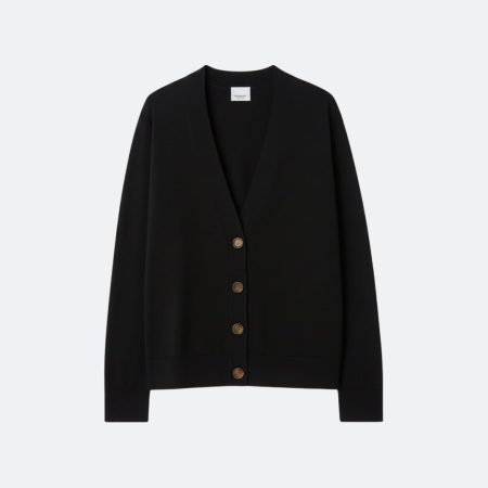Burberry Black Wool Cardigan