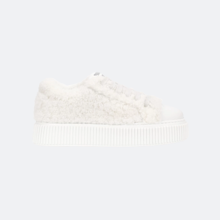 Miu Miu Shearling White Women Sneakers