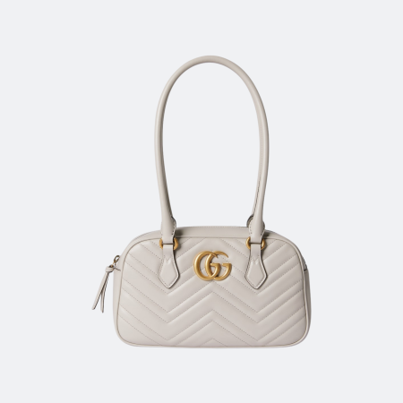 Gucci GG Marmont Light Grey Small Top Handle Bag