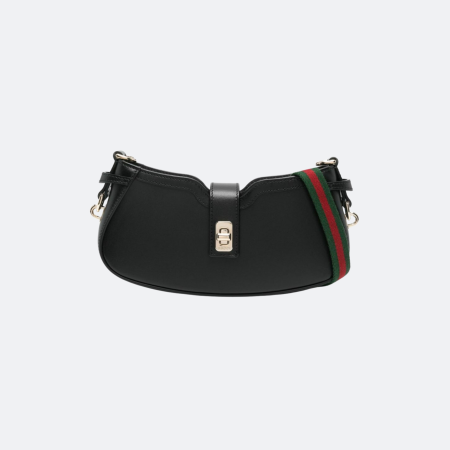 Gucci Moon Side Black Leather Bag