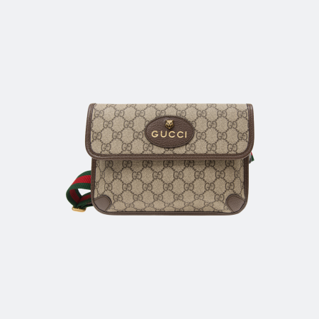 Gucci Neo GG Logo Supreme Beige-Brown Unisex Waist/Belt Bag