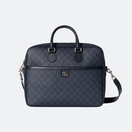 Gucci Ophidia Medium GG Navy Blue Briefcase