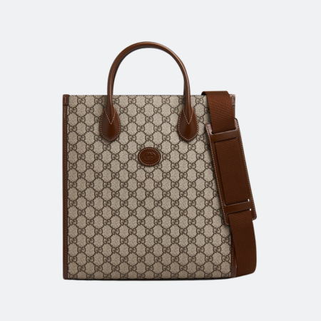 Gucci Interlocking GG Beige-Brown Men Tote Bag