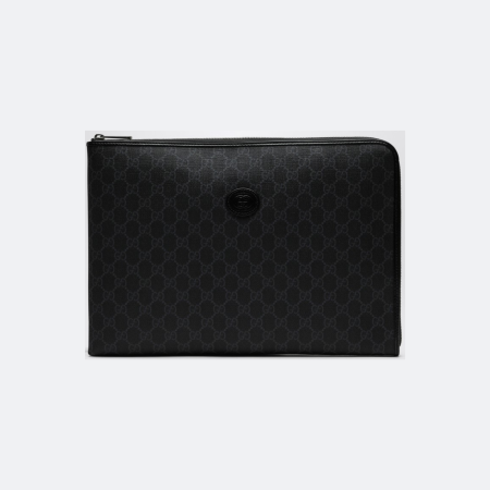 Gucci GG Monogram Canvas Medium Black Briefcase