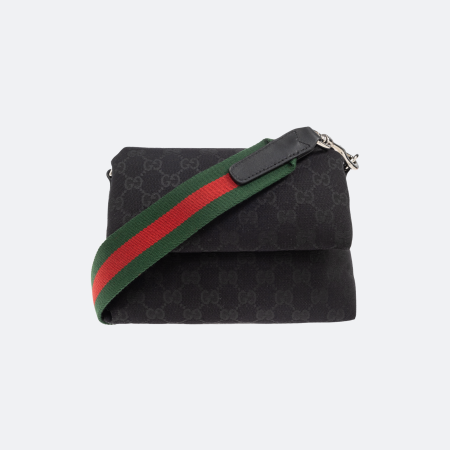 Gucci GG Black Monogram Shoulder/Hand Bag for Men