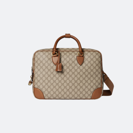 Gucci GG Monogram Canvas Beige Medium Size Briefcase for Men