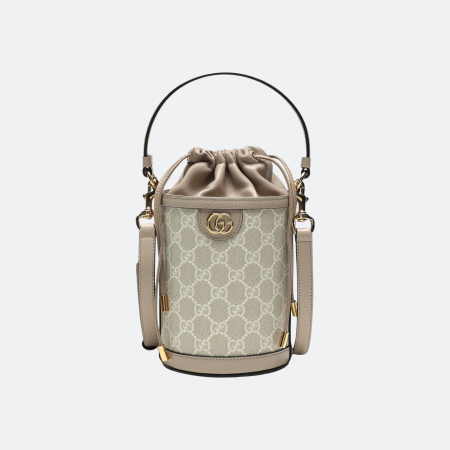 Gucci Ophidia Mini Beige Bucket Bag