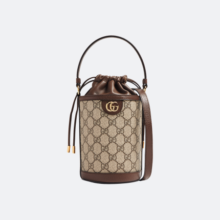 Gucci Ophidia Mini Beige-Brown Bucket Bag