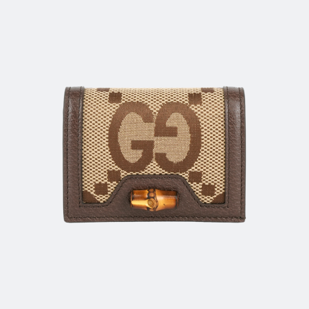Gucci Diana Jumbo GG Beige-Brown Card Case