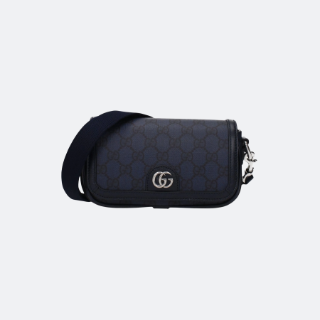 Gucci Ophidia Super Mini Navy Blue Men Shoulder / Crossbody Bag