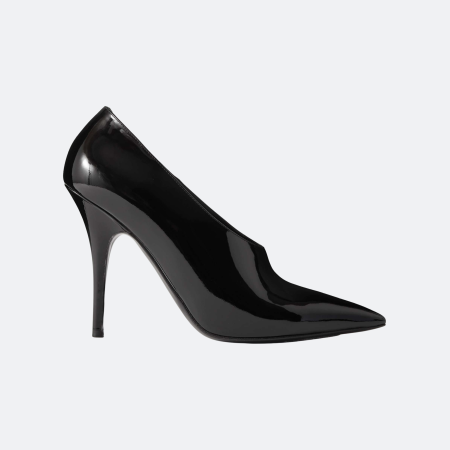 Valentino Garavani Le Salon Black Patent Leather Pumps