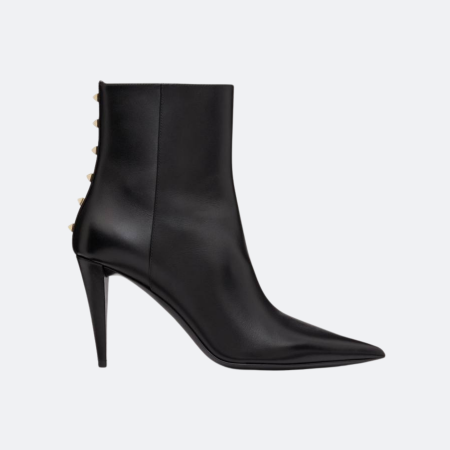 Valentino Garavani Rockstud Black Leather Boots