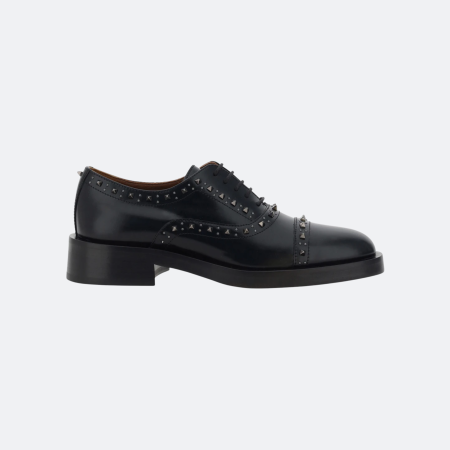 Valentino Garavani Gengleglam Black Leather Oxford Shoes