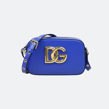 Dolce & Gabbana Blue Small DG Logo Camera Bag
