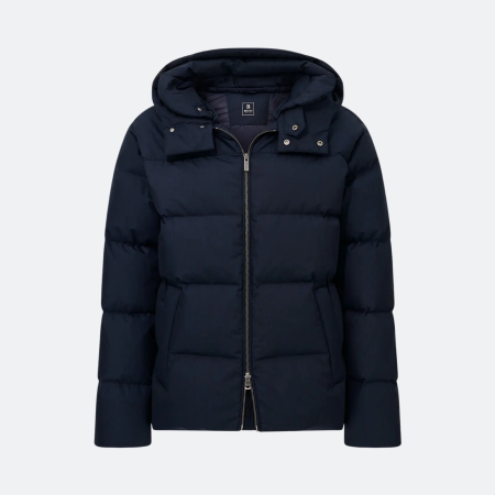 Boggi Milano Oslo Navy Blue Bomber Jacket
