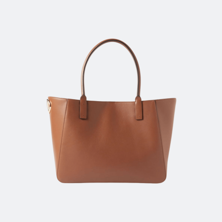 Valentino Garavani V Logo Side Leather Tote Bag