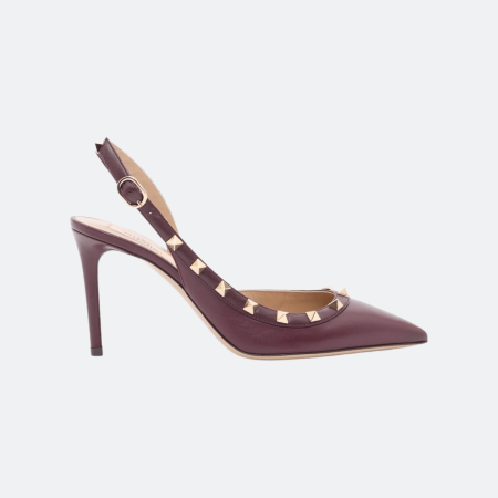 Valentino Garavani Rockstud Slingback Pump – Purple