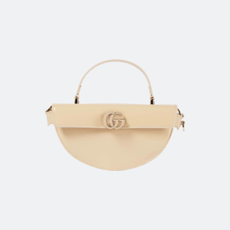 Gucci Half Moon Top Handle Bag – Cream Leather