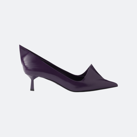 Prada Sculpted Vamp Patent Leather Pumps – Violet