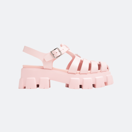Prada Monolith Rubber Fisherman Platform Sandals – Pink