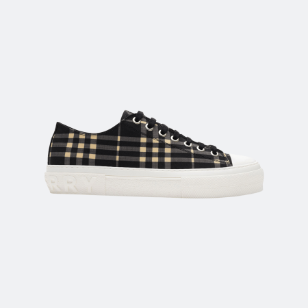 Burberry Check Cotton Canvas Sneakers – Men