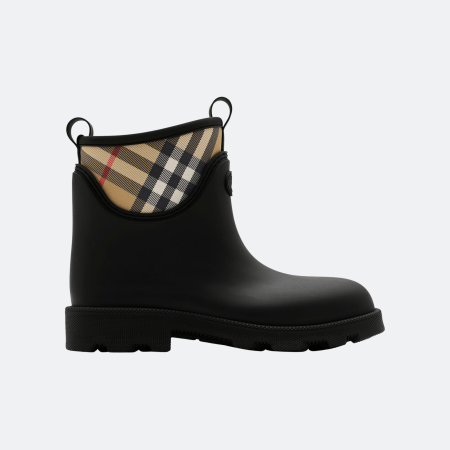 Burberry Rubber Marsh Stamp Low Women's Boots - Black