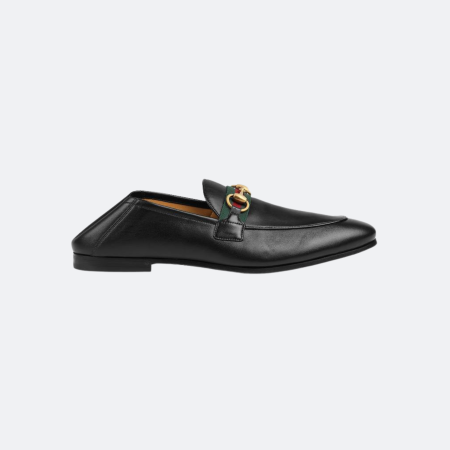 Gucci Horsebit Leather Men Loafers - Black