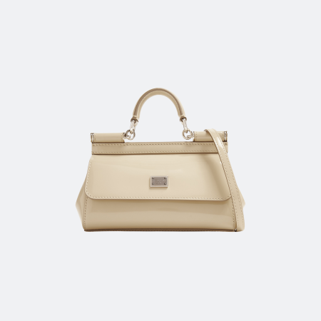 Dolce & Gabbana Sicily Small Tote/Shoulder Bag - Beige