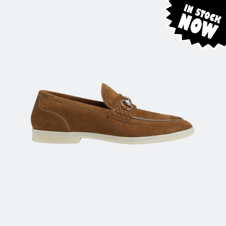 Gucci Horsebit Suede Loafer for Men - Camel (40.5-41 in Stock)