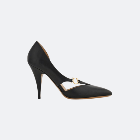 Ferragamo Moreen 95mm Leather Pumps - Black