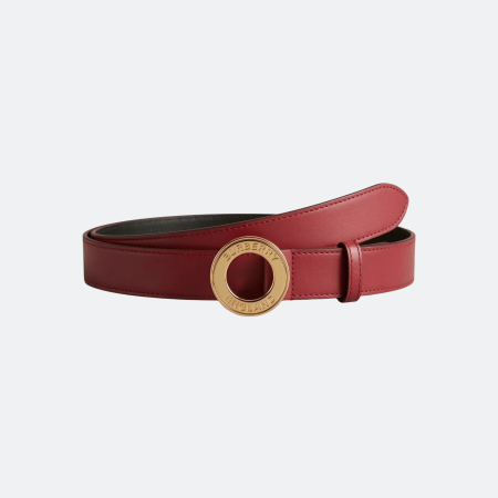 Burberry Circ Icon Belt for Women - Antique Red