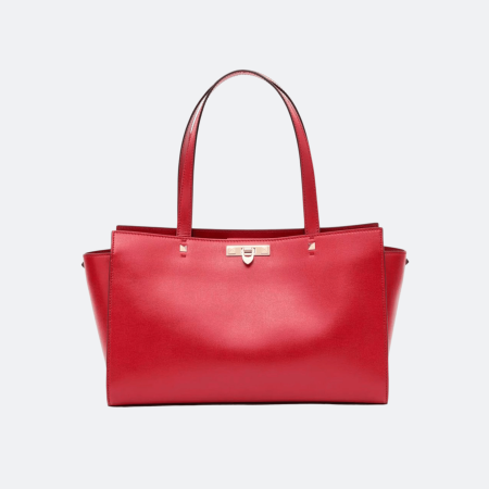 Valentino Garavani Rockstud Fierce Large Tote - Red