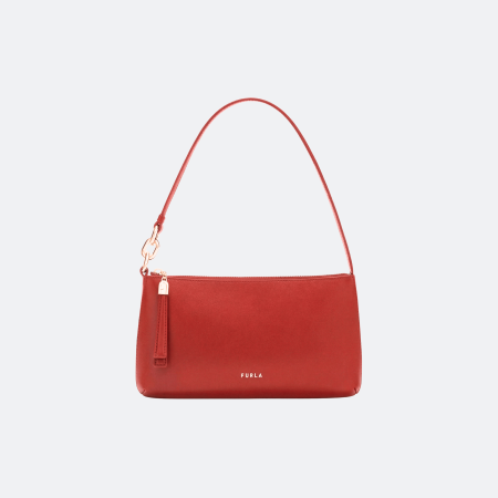 Furla Cassiopea Mini Shoulder Bag - Coral Red