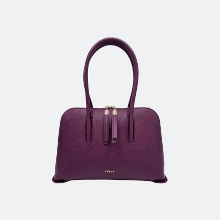 Furla Atmosfera M Dome Shoulder Bag - Purple