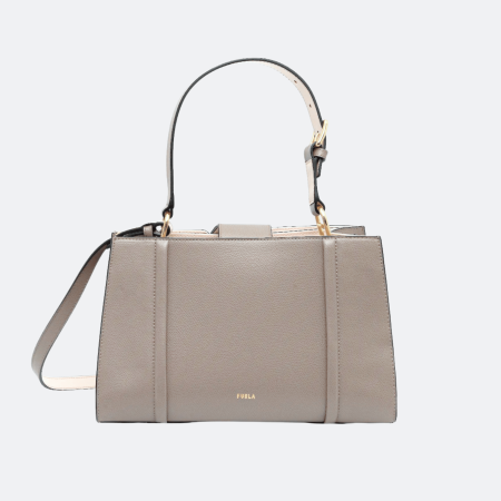Furla Riva M Tote/Shoulder Bag - Stucco Grey