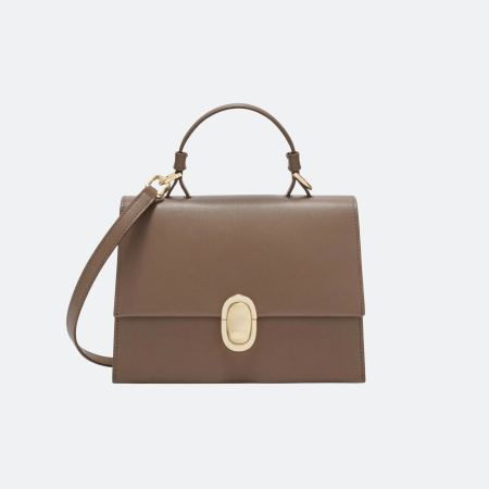 Furla Eclisse S Top Handle Bag - Taupe