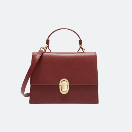 Furla Eclisse S Top Handle Bag - Cabernet Red