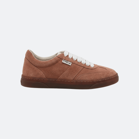 Furla DS Step Suede Sneakers for Women - Camel