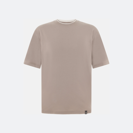 Boggi Milano Pima Cotton T-Shirt - Taupe