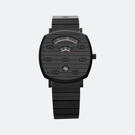 Gucci PVD Stainless Steel 38mm Grip Quartz Watch – Black