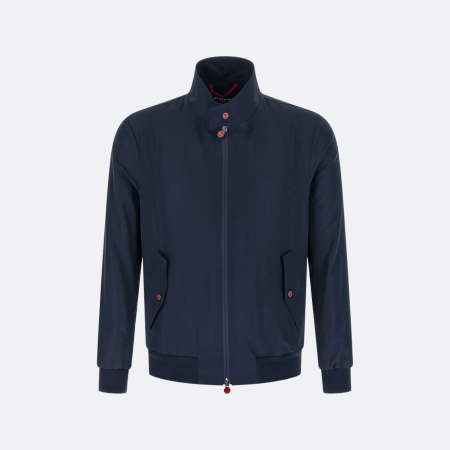 Kiton Lightweight Technical Zip Jacket - Navy