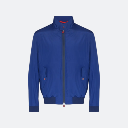 Kiton Lightweight Technical Zip Jacket - Blue
