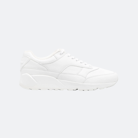 Saint Laurent Bump Leather Sneakers - White