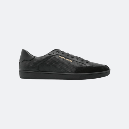 Saint Laurent Court Classic Leather Sneakers - Black