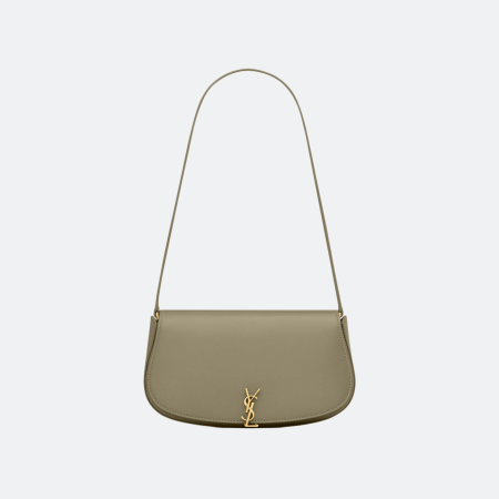 Saint Laurent Mini Voltaire Leather - Taupe