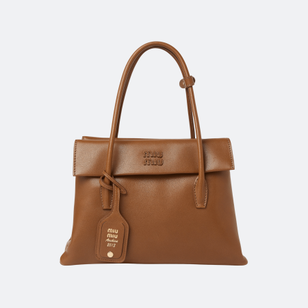Miu Miu Solitaire Top Handle Bag - Brown