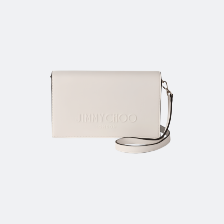 Jimmy Choo Avenue XB Leather Crossbody Bag - Ivory White
