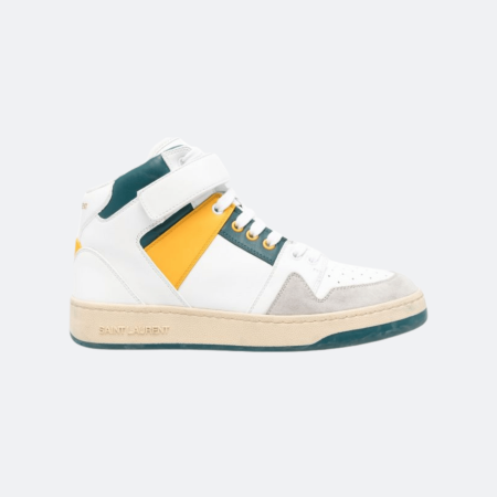 Saint Laurent Lax High-Top Sneakers -White